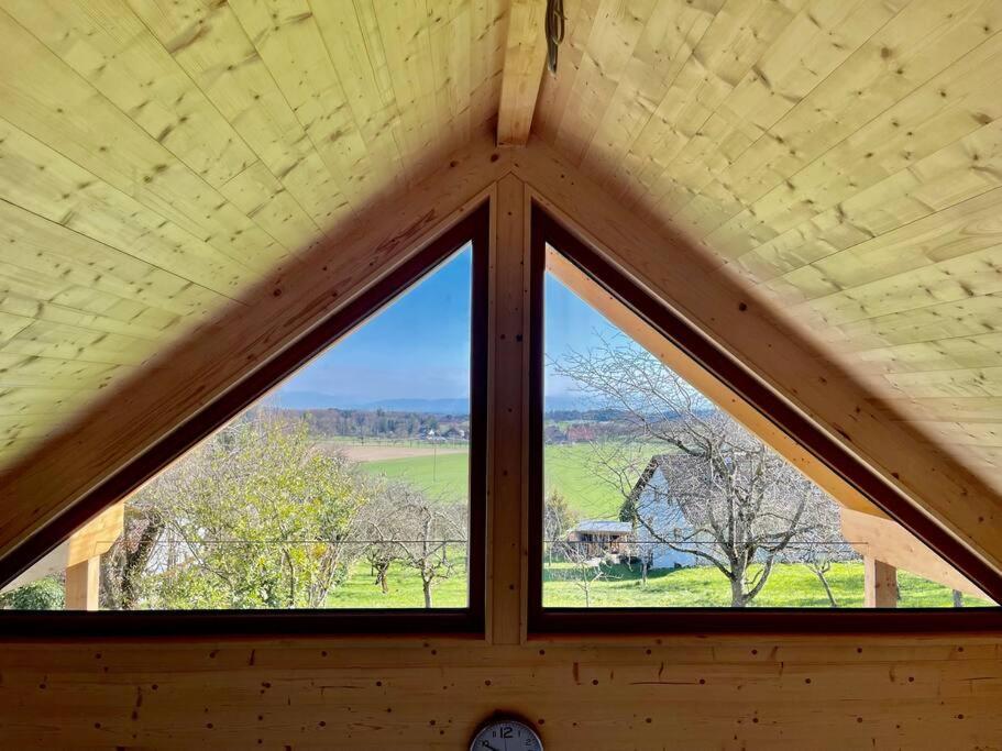 Horgenzell Zweistoeckiges Natur-Holzhaus Mit Berg- & Seesicht מראה חיצוני תמונה